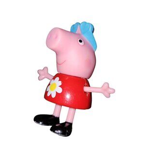 Peppa Pig Flower Dress Heart Sunglasses Moveable Legs Play Family Toy 2 Inch